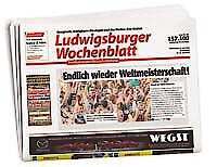 Werbung für Bayern und den Bayerischen Wald im Ludwigsburger Wocvhenblatt